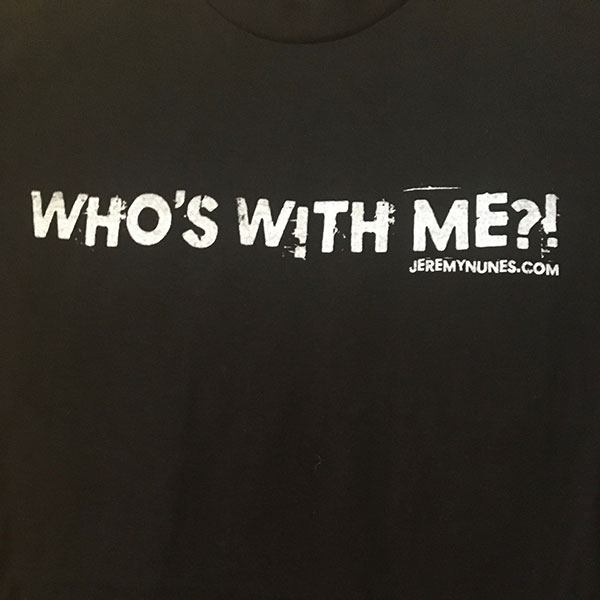 picture of Who's With Me?! Black Tee with FREE Shipping!